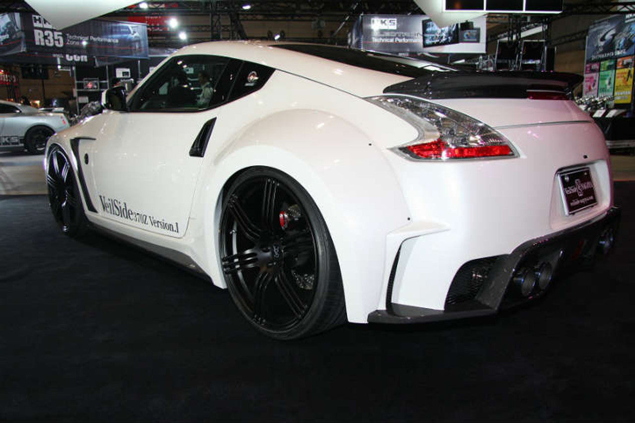 VeilSide 2009-2023 Nissan 370Z Ver. I Model FRP with CARBON Accents Complete Wide Body (Japanese FRP/ CFRP) 6 Pieces (Side Skirts Does Not Fit Nismo Model)