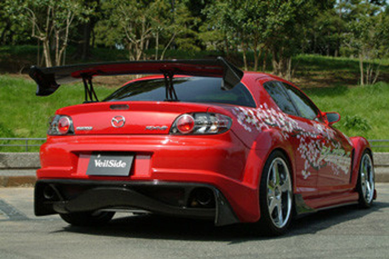 VeilSide 2003-2008 Mazda RX8 SE3P VS D1-GT Model CARBON GT WING with Aluminum Legs (CARBON)