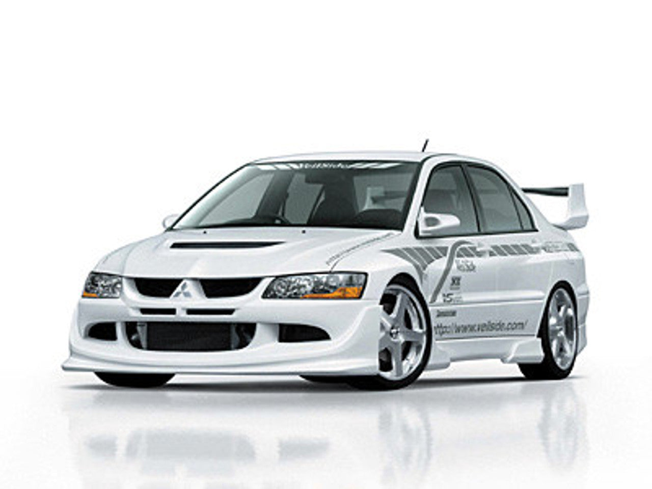 VeilSide 2002-2007 Mitsubishi Lancer EVO VII, VIII & IX CT9A Ver. I Model Rear Wing (FRP)