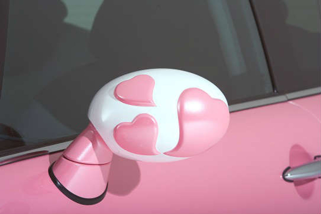 VeilSide 2002-2006 BMW Mini Cooper S R50/R53 Vouge Euro Maisty Heart Model Side Mirror Covers (FRP)