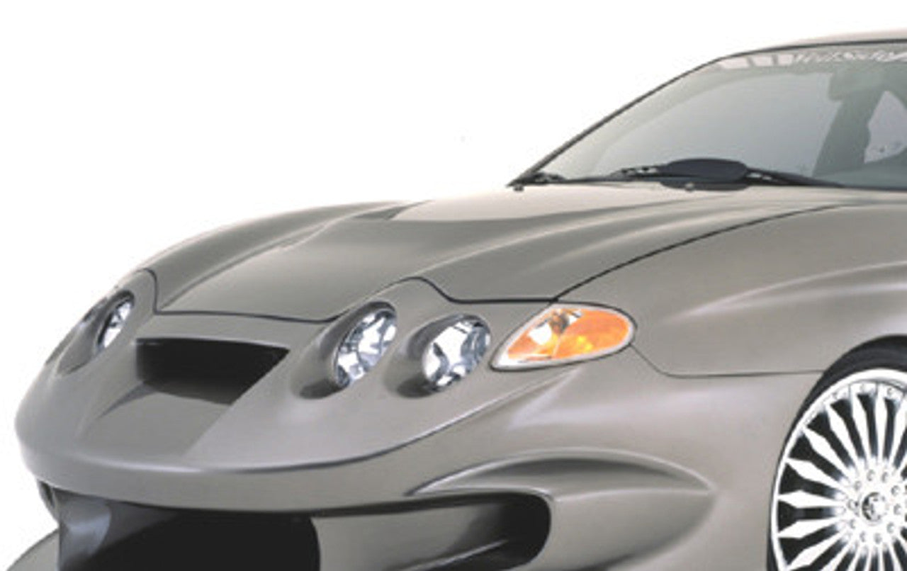 VeilSide 2000-2002 Hyundai Tiburon Turbulence K01R Model FRP Hood (FRP)
