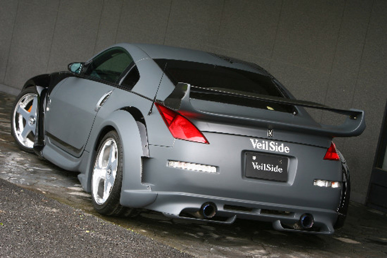VeilSide 2006-2008 Nissan 350Z Fairlady Z Z33 Convertible Ver. III Model Complete Kit With Over Fenders, Aero Mirror, FRP Wing/ Carbon Top & Carbon Hood (FRP) FF3
