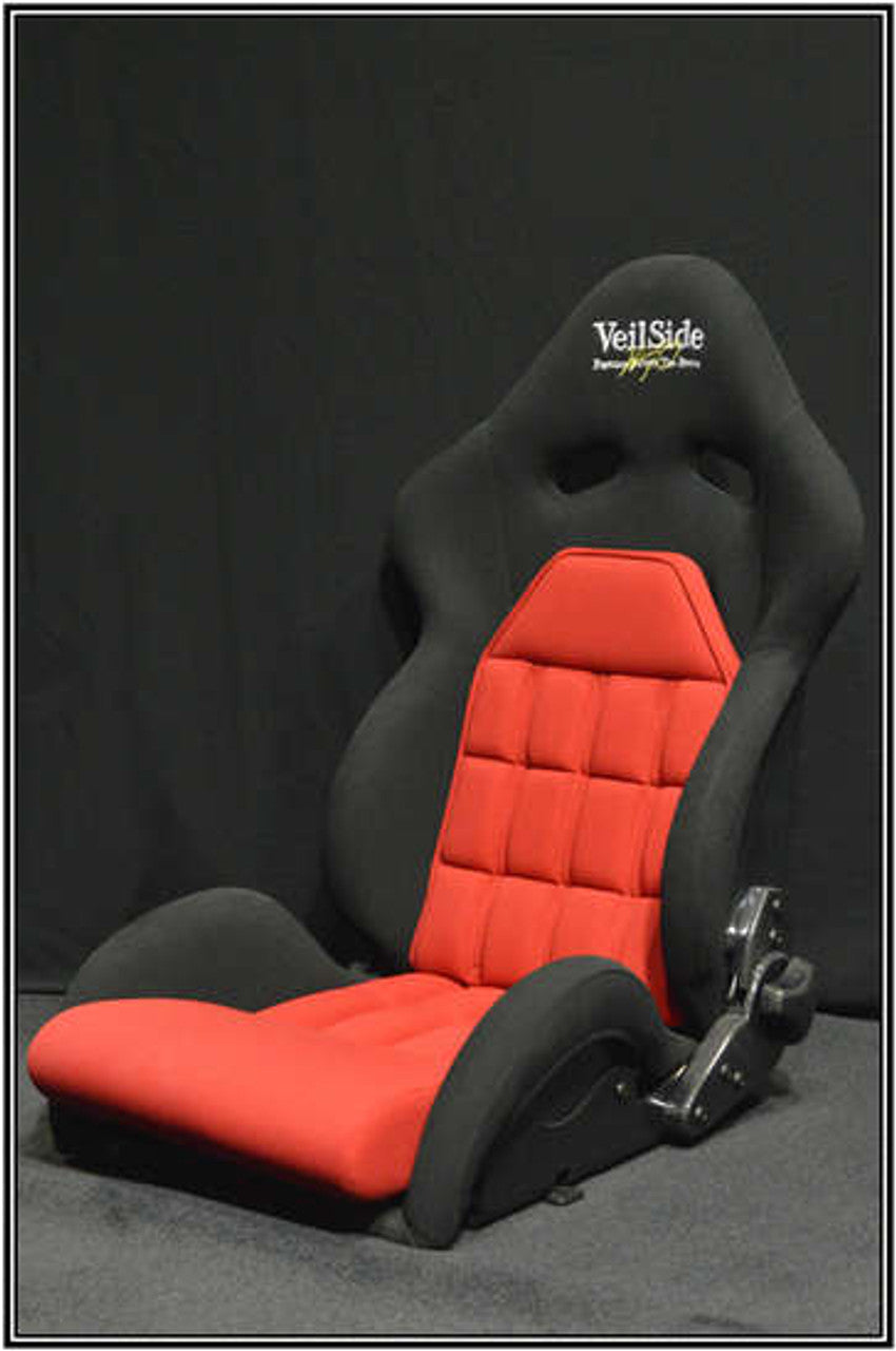 VeilSide VS D-1R Reclining Seat Kevlar Red Center/ Black