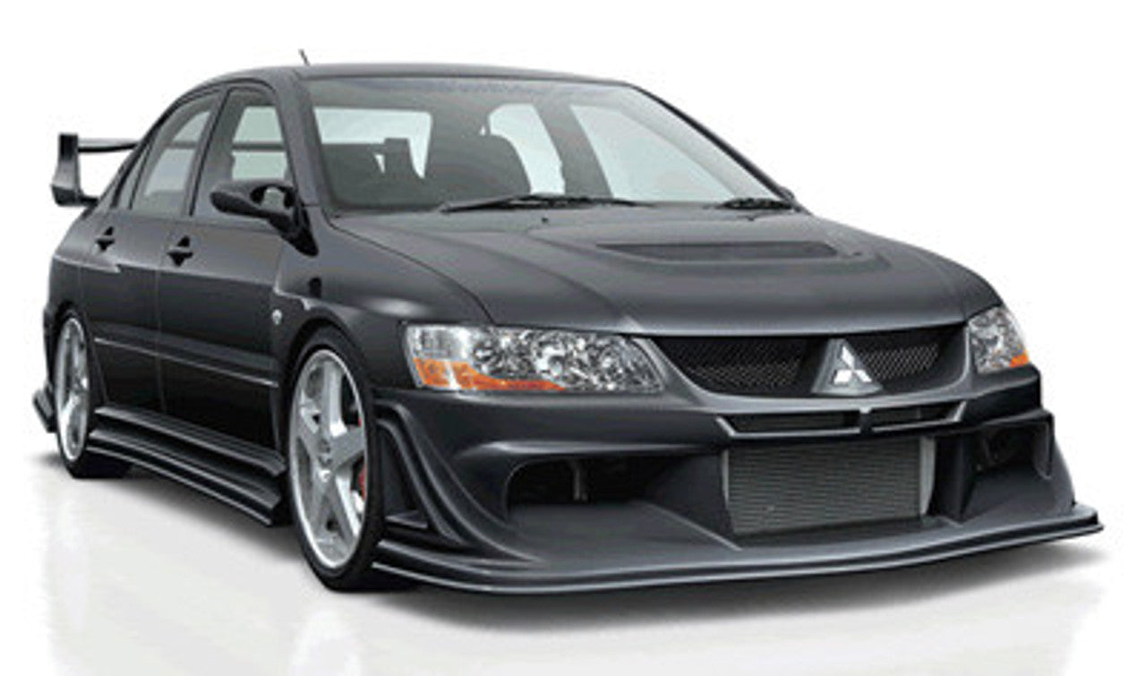 VeilSide 2002-2007 Mitsubishi Lancer EVO VII, VIII & IX CT9A VS-GT Model Front Bumper Spoiler (FRP)