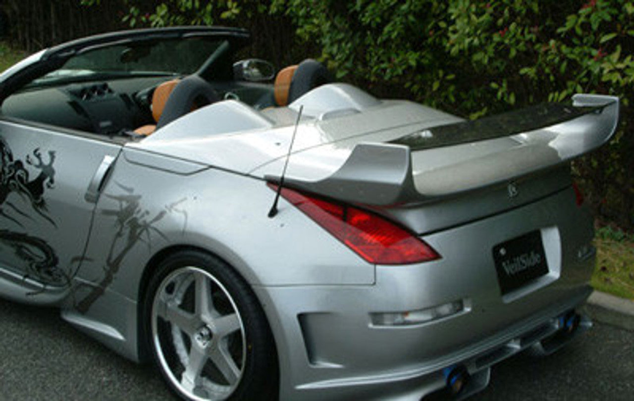 VeilSide 2003-2008 Nissan 350Z Fairlady Z Z33 Convertible Ver. III Model FRP Rear Wing with CARBON Top Blade (CFRP)