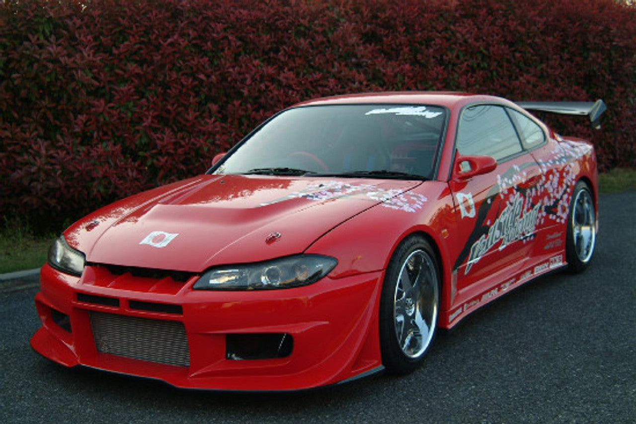 VeilSide 1999-2005 Nissan Silvia S15 JDM VS-D1 Works Model FRP Hood (FRP)