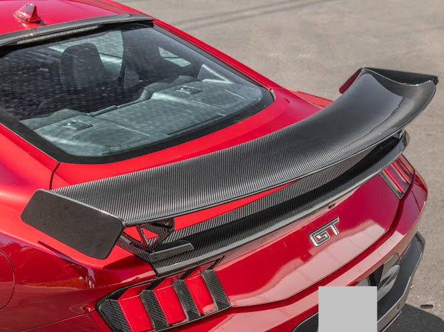2024-UP MUSTANG S650 | CARBON FIBER GT500 REAR HIGH WING SPOILER