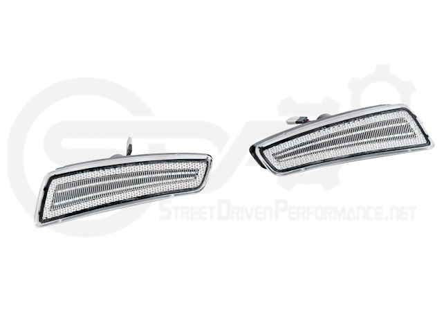2008-2009 Pontiac G8 | Front Clear / Amber / or Smoke Lens Amber Light LED Side Markers Pair