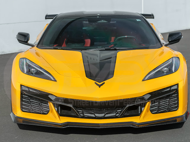 2023-Up Corvette C8 Z06 | Z07 Extended Package CARBON FIBER Front Lip Splitter Ground Effects
