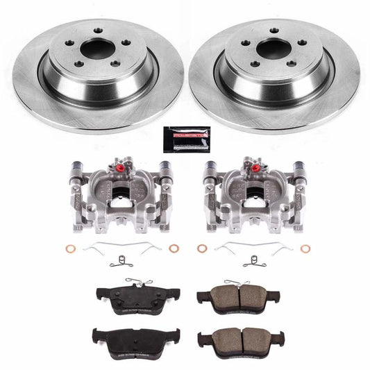PowerStop rear Autospecialty brake kit with calipers for 2017-2018 Lincoln Continental, OE style brake replacement.