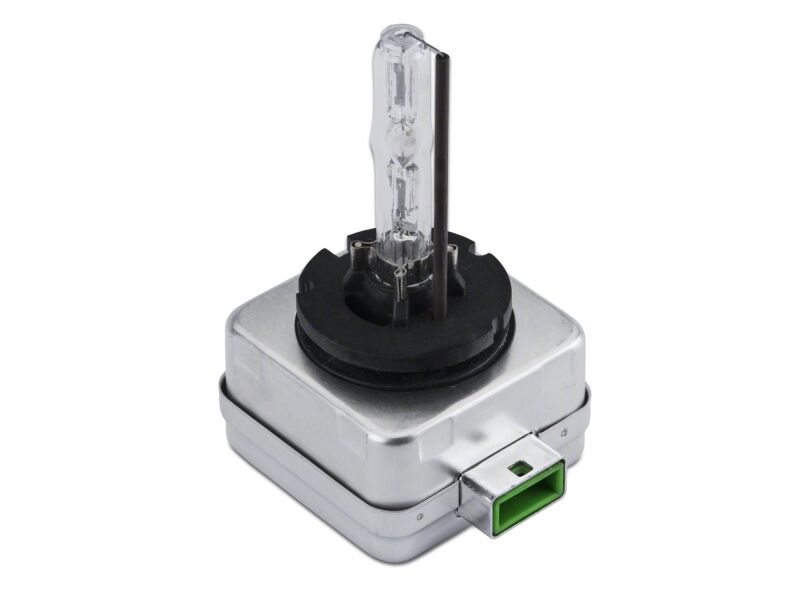 Raxiom Ford Mustang Axial Series HID bulb upgrade with 6000K bright white light, designed for 2008-2023 models.