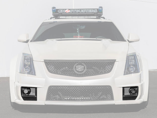 2009-2015 Cadillac CTS-V V2 - Carbon Fiber Fog Light Bezels / Covers