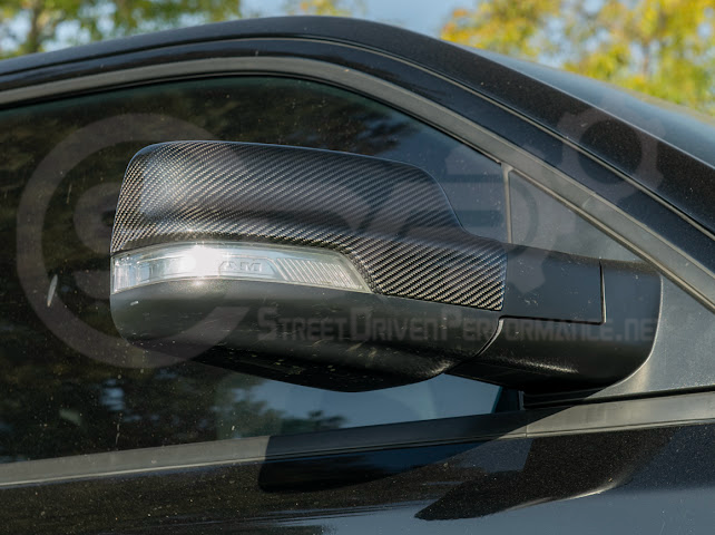 2019-UP RAM 1500 | FACTORY STYLE DRY CARBON FIBER TAPE ON SIDE MIRROR CAP COVERS PAIR