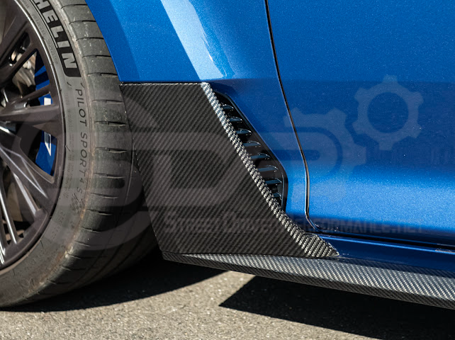 2022-Present Cadillac CT5-V Blackwing | CARBON FIBER Lower Side Fender Vent Trim Panel Replacement (Pair)