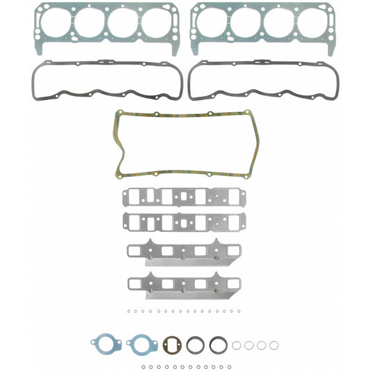Fel-Pro HS 8372 PT PermaTorque engine cylinder head gasket set showing multiple gaskets and sealing surfaces.