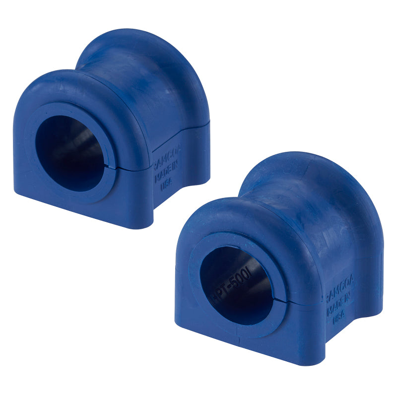 Moog 14-23 Ram 2500 front to frame sway bar bushing, close-up view of rubber bushing for suspension stability.