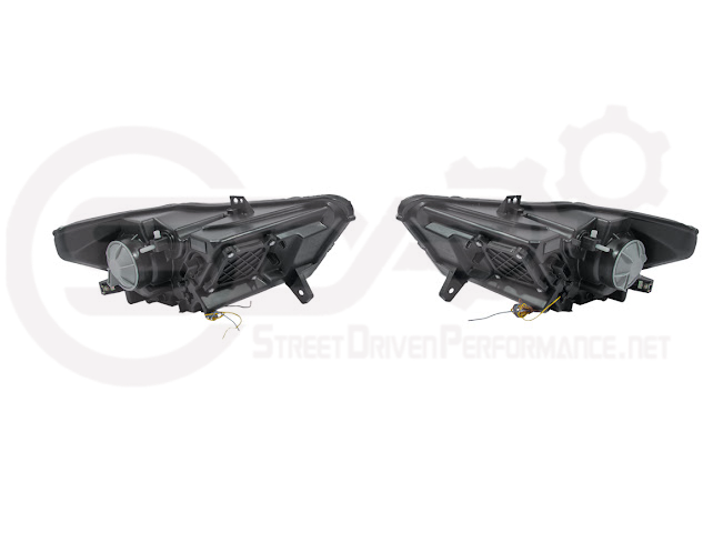 2015-2017 Ford Mustang S550 | S650 Style LED DRL Sequential Signal Projector Headlights Pair