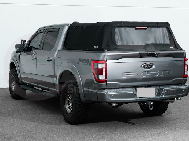 2021-UP FORD F-150 | FACTORY STYLE CARBON FIBER REAR TRUNK TAILGATE HANDLE ASSEMBLY COVER