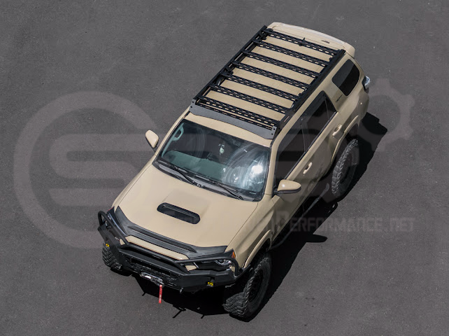 2010-2024 Toyota 4Runner | Carbon Steel Black Top Roof Rack Cargo Carrier