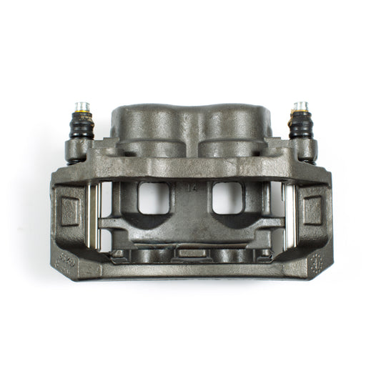 PowerStop OE front left brake caliper with bracket for Dodge Ram 1500 2002-2005, automotive brake component.