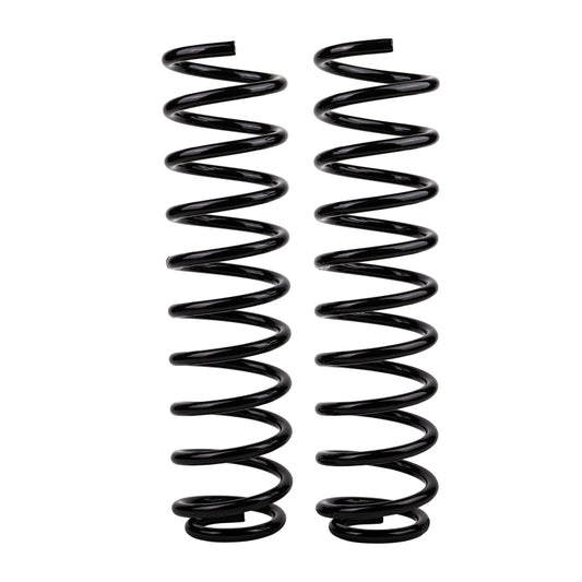 Old Man Emu front coilover coil spring for Jeep JK 4-door heavy-duty suspension upgrade.