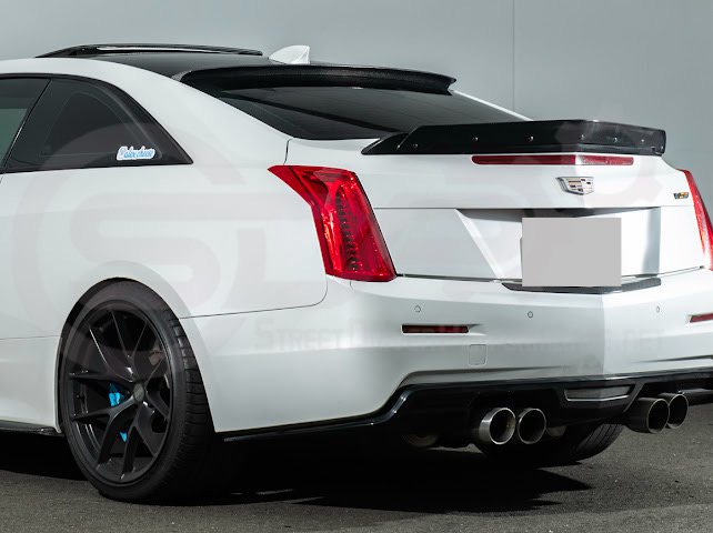 2013-2018 Cadillac ATS ATS-V Coupe | Carbon Fiber Rear Roof Top Window Spoiler Wing