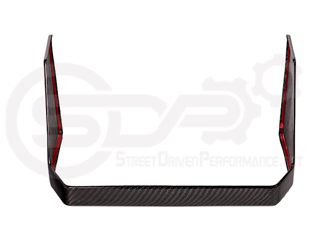 2024-Up Tesla Cybertruck | Interior DRY Carbon Fiber Rear Display Lower Trim Cover