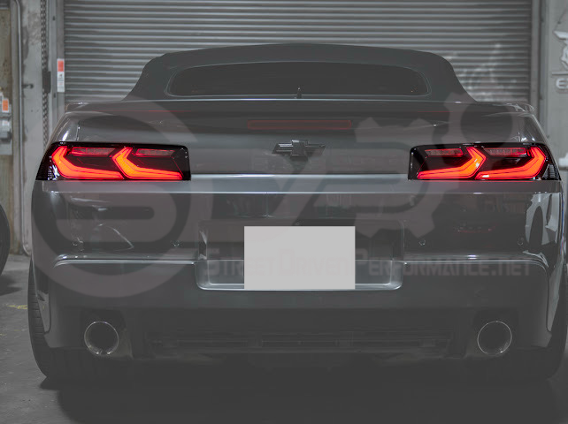 2014-2015 CHEVROLET CAMARO | GM C8 CORVETTE STYLE SEQUENTIAL SIGNAL LED REAR TAILLIGHT PAIR (CLEAR OR SMOKE TINTED LENSES)