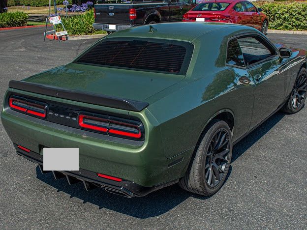 2015-UP DODGE CHALLENGER | SRT TRACK PACKAGE GLOSS BLACK REAR DIFFUSER