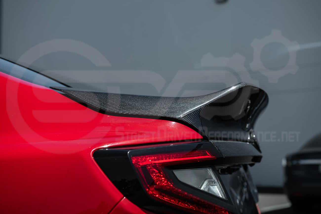 *BLEMISHED / DISCOUNTED *2022-PRESENT SUBARU WRX STI |  CARBON FIBER REAR TRUNK LID WITH INTEGRATED SPOILER WING