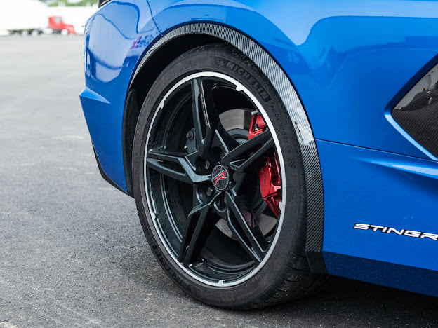 2020+ CHEVROLET CORVETTE C8 | SDP PERFORMANCE PACKAGE HYDRO DIPPED CARBON FIBER SIDE WHEEL FENDER PAIR
