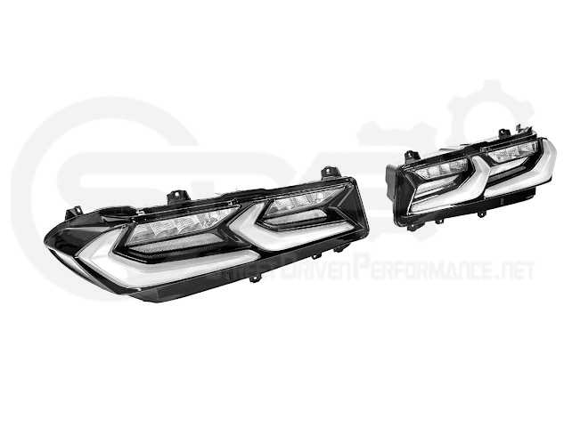 2020-Up Chevrolet Corvette C8 | Euro Style Sequential Signal LED Rear Taillights Pair (Clear or Smoke Lenses)