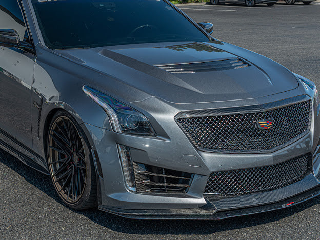 2016-2019 CADILLAC CTS-V V3 - CADILLAC CTS-V CARBON FIBER FRONT GRILLE TRIM MOLDING REPLACEMENT