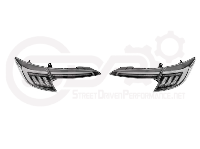 2019-UP COROLLA HATCHBACK GR SEQUENTIAL SIGNAL LED CLEAR REAR TAILLIGHTS PAIR