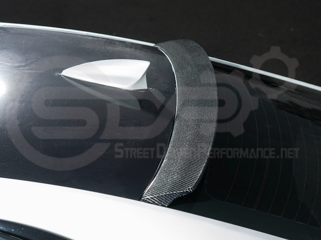 2013-2018 Cadillac ATS ATS-V Coupe | Carbon Fiber Rear Roof Top Window Spoiler Wing