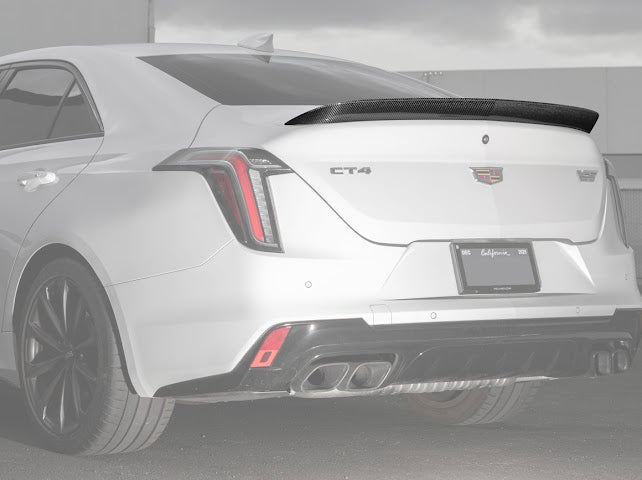 2020-2025 CADILLAC CT4, CT4 V, AND CT4-V BLACKWING | BLACKWING PACKAGE CARBON FIBER REAR WING SPOILER