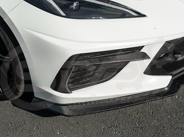 2020-Up Corvette C8 STINGRAY & Z51 | Z06 Z07 Package Front Bumper Lip Splitter Ground Effects