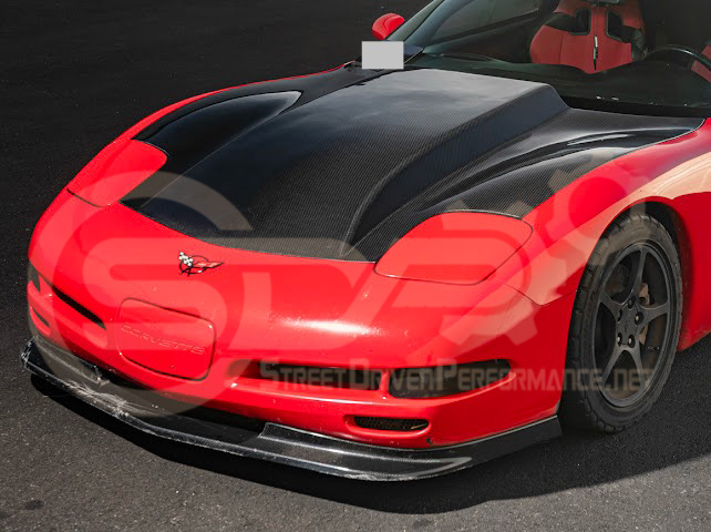 *IMPERFECTION / DISCOUNTED* 1997-2004 CHEVROLET CORVETTE C5 CARBON FIBER FRONT COWL HOOD