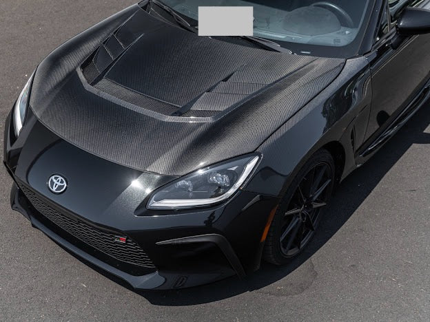 2022-Up Toyota GR86 & Subaru BRZ | VRS Style CARBON FIBER Front Vented Hood