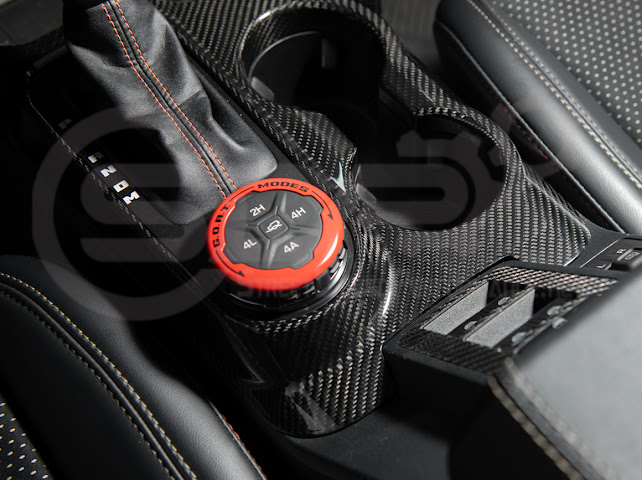 2021-UP FORD BRONCO CARBON FIBER GEAR SHIFT PANEL TRIM COVER
