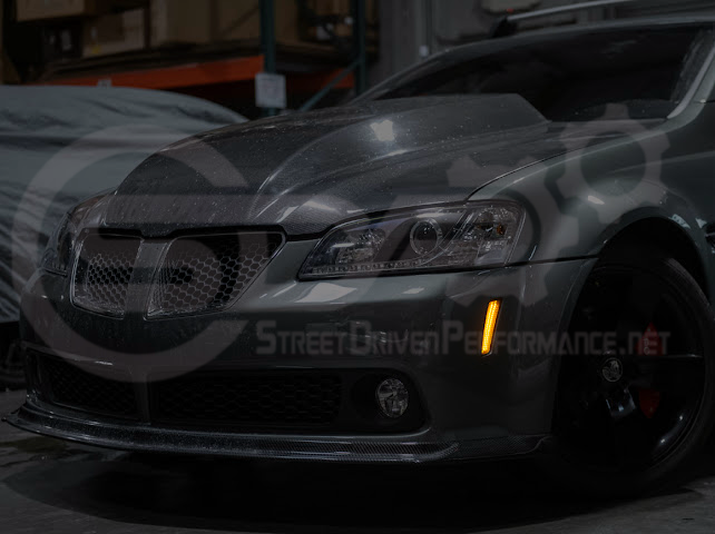 2008-2009 Pontiac G8 | Front Clear / Amber / or Smoke Lens Amber Light LED Side Markers Pair
