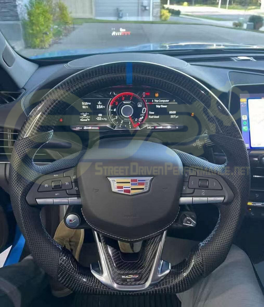 2020 - 2026+ Cadillac CT4 / CT5 Base, V, and Blackwing - Custom Carbon Fiber Steering Wheel with options