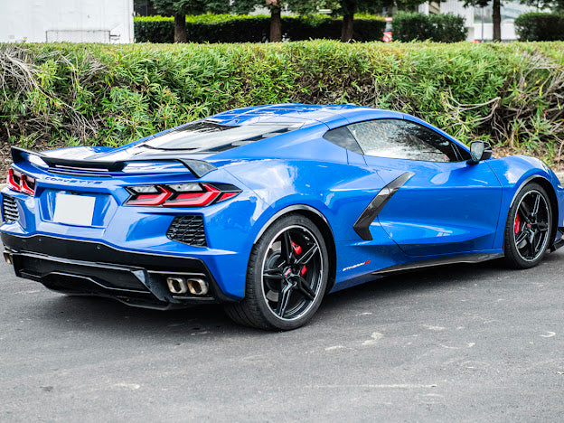 2020+ CHEVROLET CORVETTE C8 | SDP PERFORMANCE PACKAGE HYDRO DIPPED CARBON FIBER SIDE WHEEL FENDER PAIR