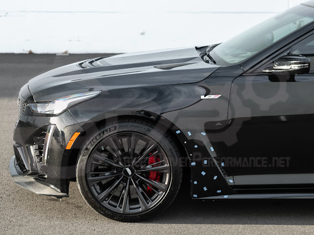 2022-2024 CADILLAC CT5-V BLACKWING SEDAN | FACTORY STYLE CARBON FIBER FRONT LIP SPLITTER GROUND EFFECTS