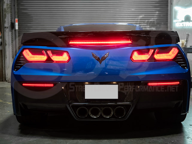 2014-2019 Chevrolet Corvette C7 | Rear Diffuser Smoke or Clear Lens LED Reflector Light Pair