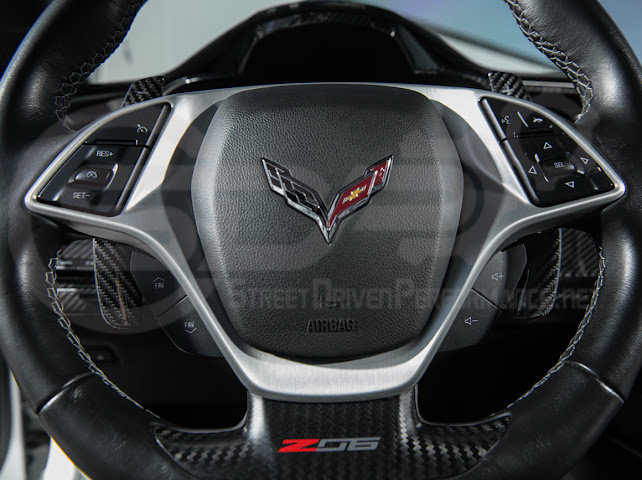 2014-2019 CHEVROLET CORVETTE C7 | CARBON FIBER FACTORY EXTENDED STYLE PADDLE SHIFTERS PAIR