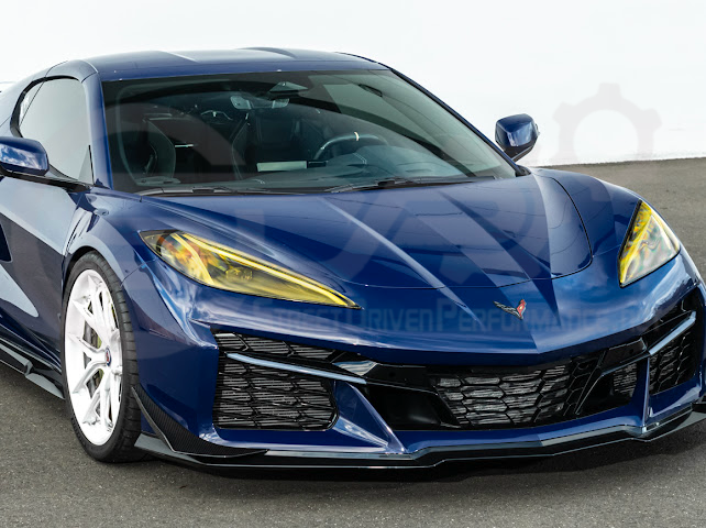 2023-UP CORVETTE C8 Z06, E-RAY, ZR1 | Z07 PERFORMANCE PACKAGE CARBON FIBER FRONT BUMPER SIDE CANARDS DRIVE PLANES PAIR