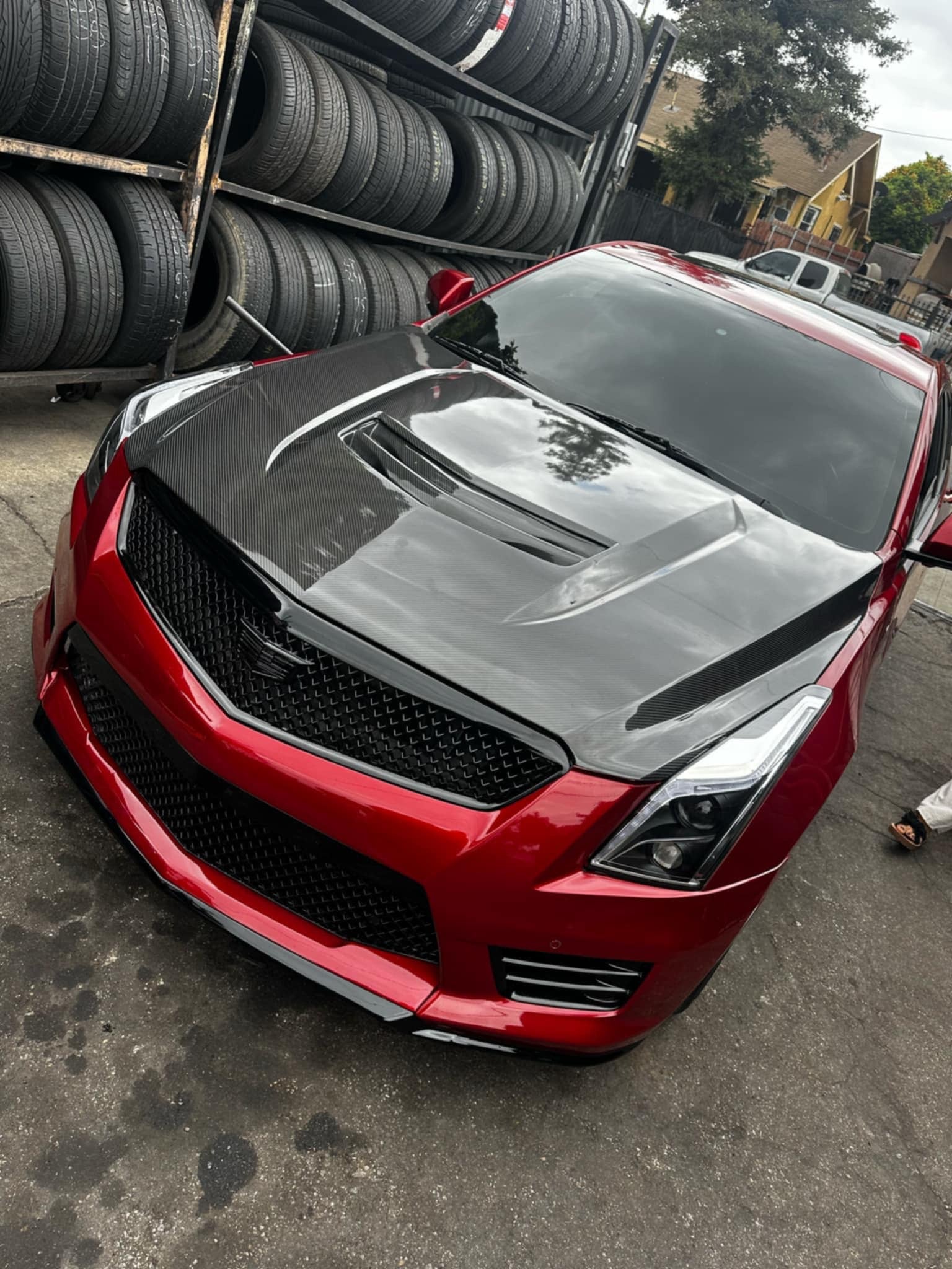 2016-2019 Cadillac ATS / ATS-V - Carbon Fiber Vented Front Hood