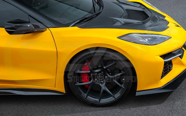2023-Up Corvette C8 Z06 | Z07 Extended Package CARBON FIBER Front Lip Splitter Ground Effects