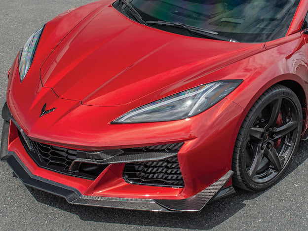 2023+ CHEVROLET CORVETTE C8 Z06 | CARBON FIBER FRONT BUMPER GRILLE INSERT PAIR
